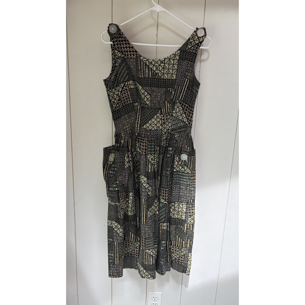 Vintage Kerrybrooke Sears Roebuck USA Dress  *XS Patchwork Boho Prairie